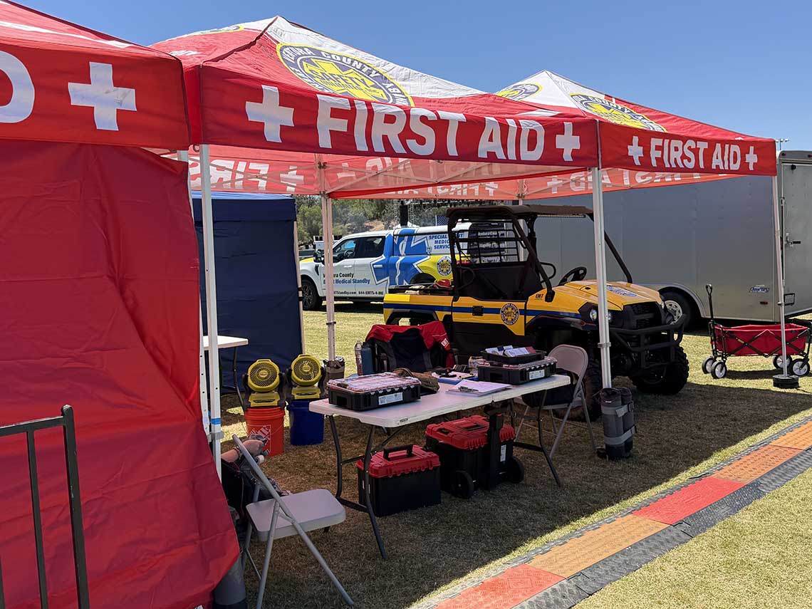 EMT Standy is fully equiped and supplied.