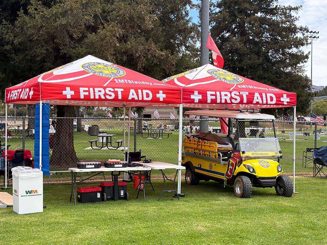 EMT Standy is fully equiped and supplied.